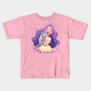 Cat love Kids T-Shirt